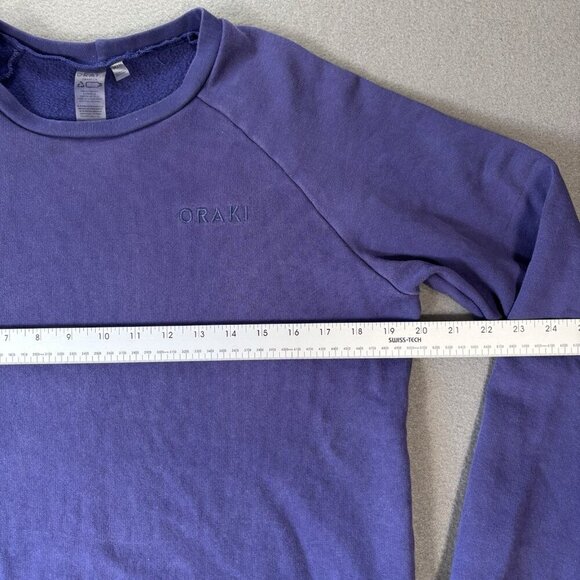 Oraki Womens Sweater M Purple Recycled Material Pullover Minimalist Eco Friendly - Picture 8 of 14